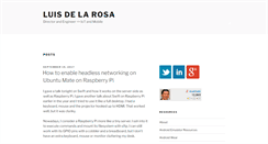 Desktop Screenshot of luisdelarosa.com